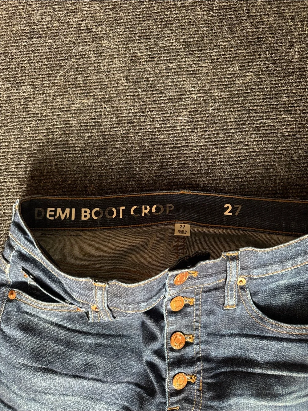 J Crew Demi Boot Crop Jeans, Size 27